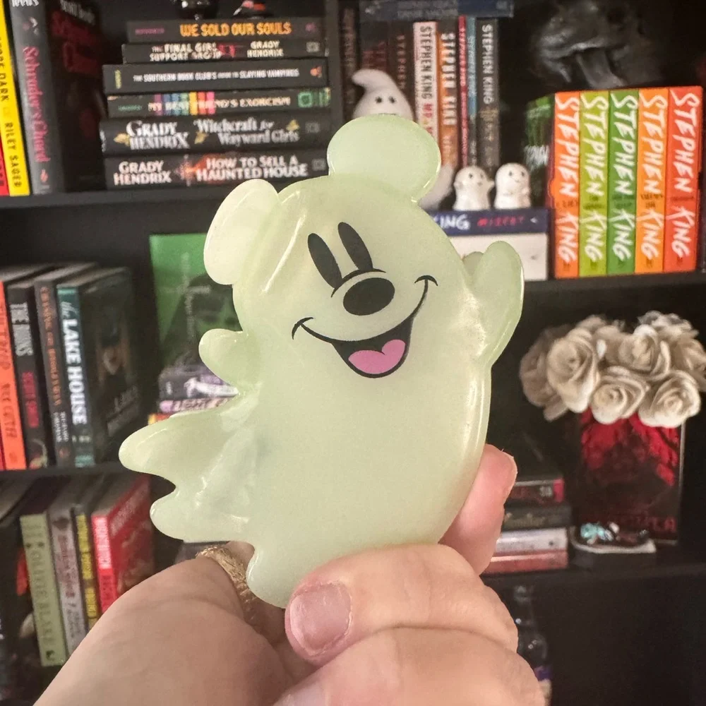 Disney Ghost Mickey Glow in Dark Hair Claw Clip